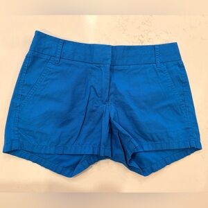 J. Crew Vibrant Blue Chino Shorts